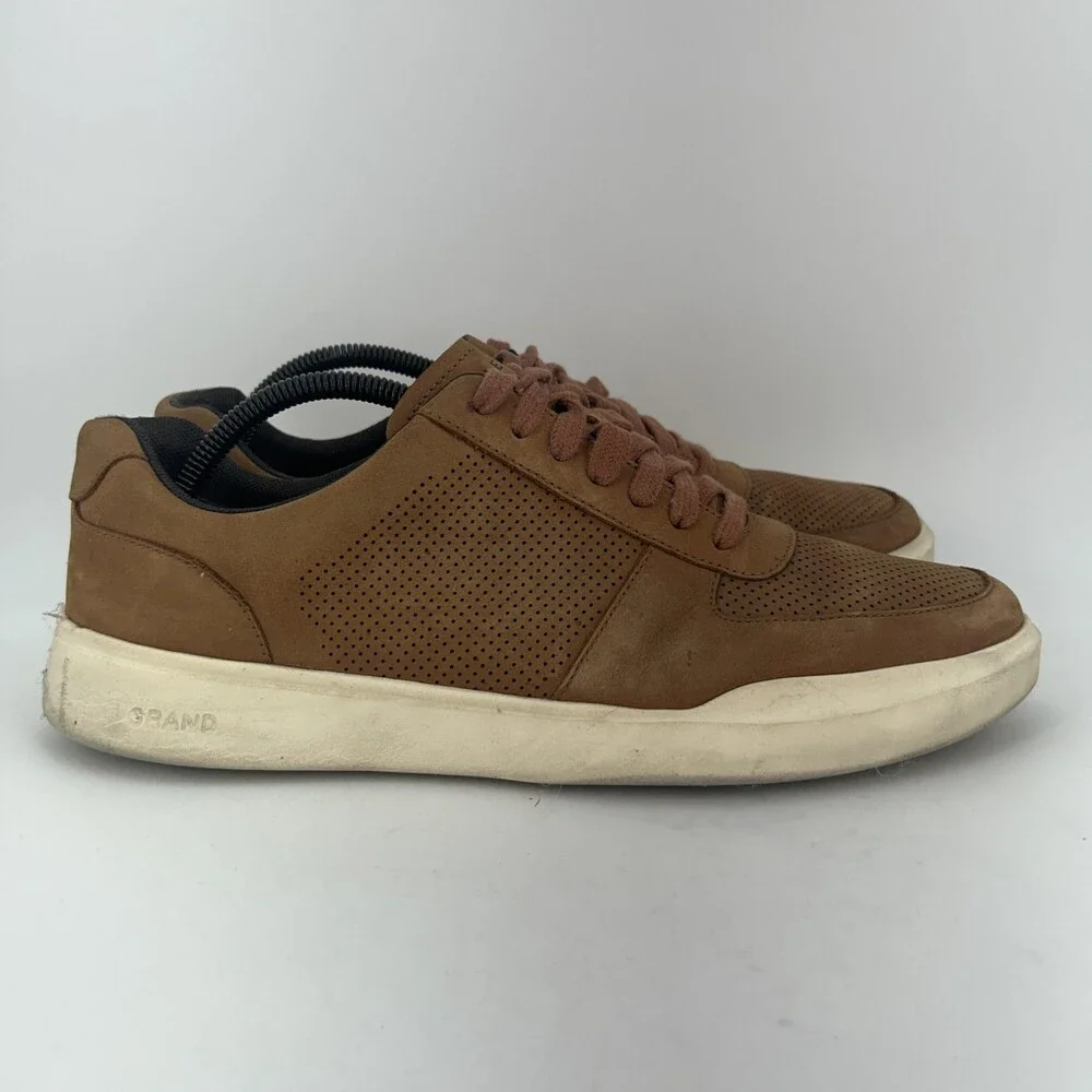 Cole Haan Shoes Mens Size 10 Grand Crosscourt Nubuck Perforated Sneakers C33980